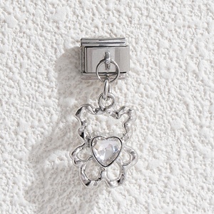 Venta al por mayor de dijes italianos de dibujos animados, dijes italianos de acero inoxidable impermeables, pulsera de dijes italianos para la fabricación de joyería DIY - Product Image 3