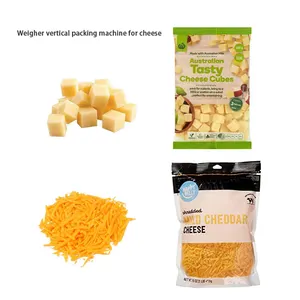 Automatic Vertical Ffs Multihead Weigher Dairy Products Round Cheese Packing Machine Shredded Grated Cheese Packaging Machine