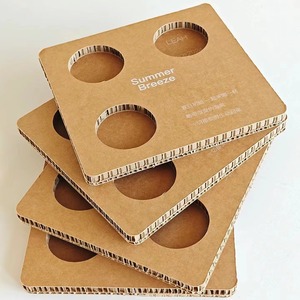 Tùy chỉnh chết-Cắt bảng tổ ong các tông Sữa Cà Phê Trà hiển thị giá 2 3 ly giữ khay giấy kraft cupcake cốc cà phê khay - Product Image 1