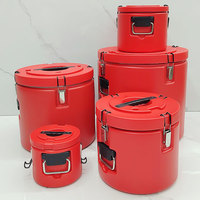 Ensemble de chauffe-plats grande capacité à usage commercial, 5 pièces (4L-7L-15L-30L-60L) avec pot amovible en acier inoxydable
