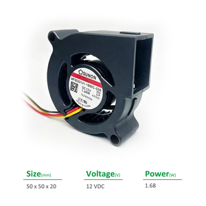 SUNON MF50201V1-1B000C-G99 12VDC 1.68W พัดลมระบายความร้อนแบบแรงเหวี่ยงสำหรับตู้แบบตั้งอิสระ พร้อมลูกปืน OEM - Product Image 2