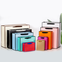 Sac en papier personnalisé avec logo imprimé, en papier recyclé, pour magasin de vêtements, chaussures et fourrures