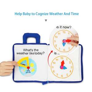 Jouets éducatifs précoces pour bébés, personnalisables avec logo, compétences pratiques, <span class=keywords><strong>mon</strong></span> premier livre, livre en tissu, livre silencieux, personnalisable avec logo - Product Image 4