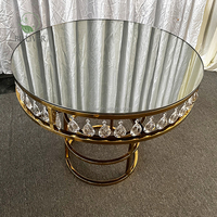 Moderne Hochzeit Kristall Serpentine Tisch