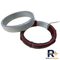 Transformador de corriente en forma de anillo, transformador de fuente de alimentación conmutada de alta potencia, núcleo magnético con sujeción metálica nanocristalina