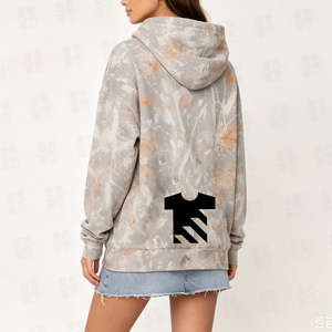 Custom High Quality Full Print Women Hooded Pullover Custom Logo Design Autumn Wear Oversized Tree Camo Hoodie Wholesale - Product Image 4