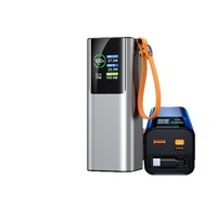 Banque d'alimentation portable 20000mAh 100W Câble rétractable Affichage LED Lampe de poche Banque d'alimentation pour iPhone Android Ordinateur portable Smartphone