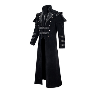 Costume de cosplay d'<span class=keywords><strong>assassin</strong></span> médiéval steampunk pour homme, costume de moine victorien, gothique, long manteau noir vintage, pardessus de pirate, tailles S-3XL - Product Image 4