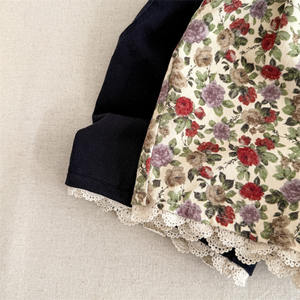 Pantalon à cinq points en coton lavé printemps été imprimé réactif garçons doux bambins filles shorts - Product Image 6