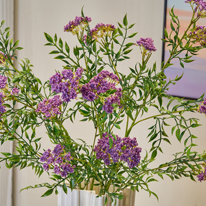 ดอกไม้ปลอมสำหรับตกแต่งงานแต่งงานแบบนิ่มประดับดอกไม้ลูกไม้5แฉกสำหรับตกแต่งบ้าน - Product Image 2