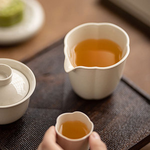 Guanlan Wood Ash Fair Cup Porcelain Cylinder Kung Fu <b>Tea</b> <b>Set</b> <b>Tea</b> Dispenser Afternoon <b>Tea</b> Ceramic <b>Tea</b> Ceremony Accessories - Product Image 4