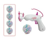 AFP interactif jouet pour chat chaton Teaser arbalète tireur fil balle lanceur pistolet avec fil peluche balle tirer pistolet pour chat jouant