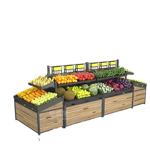 Fabrik heißer Verkauf Supermarkt regal schönes Gemüse regal festes Gemüse regal leere Produkte stehen für Supermarkt