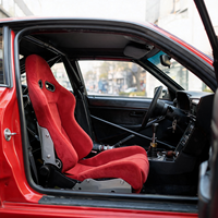 Siège de course réglable LK rouge, inclinable, style Lowmax, pour simulateur de cockpit, chaise de jeu avec double rail coulissant universel