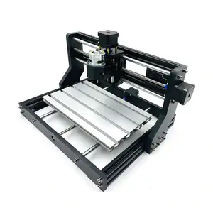 Mesin CNC Mini Diy 3018 Pro, dengan Motor Poros 100W, Router Kayu dan Pemotong Cnc