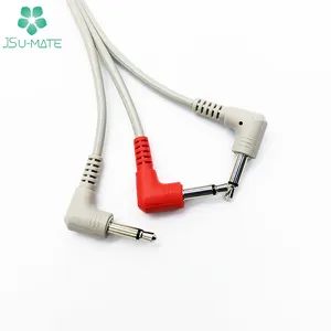 Assembly Cable Customized Grey Flat Speaker Gold Plated Banana Plugs Medical Cable Assembly Medical Connectors Cable