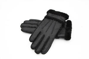 Gants d'hiver en polaire <span class=keywords><strong>de</strong></span> mouton intégrés en <span class=keywords><strong>fourrure</strong></span> chaude pour hommes et femmes Gants en cuir Mitaines <span class=keywords><strong>de</strong></span> cyclisme Gants en peau <span class=keywords><strong>de</strong></span> mouton - Product Image 3