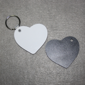 Topjlh sublimación MDF llavero en blanco 3mm de espesor de un solo lado imprimible llavero personalizado cortado en blanco para manualidades DIY - Product Image 5