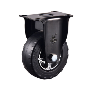 Roue pivotante en nylon et caoutchouc VIMA 100 mm avec roulement à billes, capacité de charge 140 kg, roues de chariot électrophorétiques pour équipements - Product Image 1