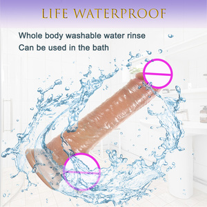 大人のプレイシングスクリッドシリコーンディルド防水バイブレーター付き推力と曲げ可能なフレキシブルペニスレズビアンとカップル用 - Product Image 3