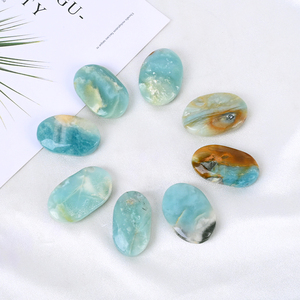 Nuevo y Popular Cristal Azul Natural de Amazonita, Piedra de Palma para Relajación, Regalo - Product Image 2