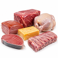 Sacs thermorétractables pour saucisses, sacs thermorétractables à fond incurvé PA/EVOH/PE haute barrière, taille personnalisée directement de l'usine pour les commandes en gros