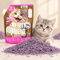Pasir Kucing Tofu Alami Aroma Lavender 99% Antibakteri Kesegaran Tahan Lama Bahan Baku Food Grade Dapat Disesuaikan