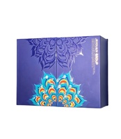 Boîte cadeau haut de gamme à double porte avec gaufrage et pelliculage mat, emballage de bougies sur mesure, artisanat, marquage à chaud UV