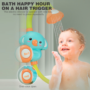 <span class=keywords><strong>Jouet</strong></span> de douche de <span class=keywords><strong>bain</strong></span> pour bébé éléphant avec pulvérisateur-Pulvérisateur d'eau musical interactif pour les tout-petits, plaisir de <span class=keywords><strong>bain</strong></span> sans BPA - Product Image 2