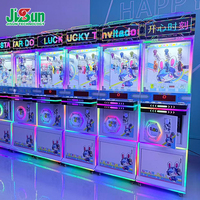 Vente en gros usine : Machine de jeu d'arcade mini-grue en plastique à monnayeur, avec accepteur de pièces, type distributeur automatique