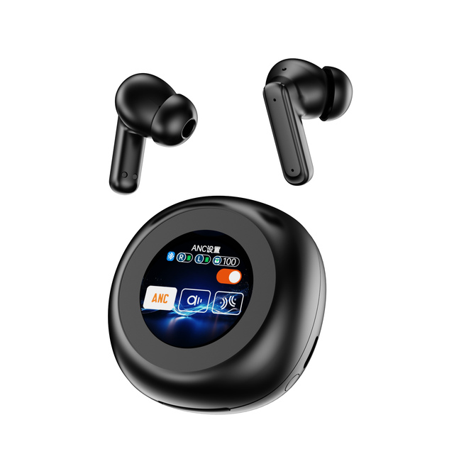 2025 New Style  YW13 TWS HIFI 5.4 Wireless ANC Earbuds LED Touch Screen ENC Noise-Cancelling Smart Technology Waterproof In-Ear