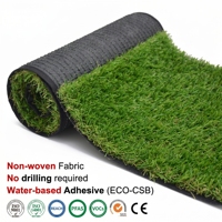 Tapis d'herbe artificielle Verdigrass écologique haute densité pour animaux de compagnie, moquette pour chien 30 mm, intérieur, doux, simple couche, support non tissé