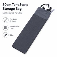 Bolsa de Almacenamiento Resistente para Estacas de Tienda de Campaña Oxford, para Accesorios de Cuerdas de Sujeción de Toldos de Camping