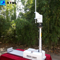Équipement d'antenne pliable monté sur véhicule d'alimentation CC avec source de lumière LED pour tours d'éclairage