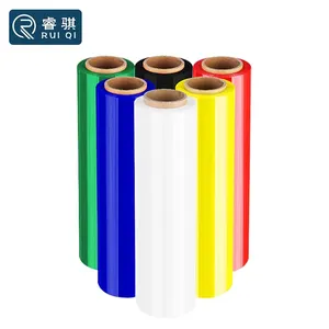 RuiQi Factory Price Custom Plastic Protection Transparent Packaging Pallet Stretch Wrapping Film Cast Stretch Film Shrink Wrap