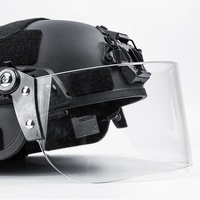 Casque tactique, accessoire de cyclisme, visière protectrice transparente détachable, lunettes anti-vent, anti-cerne CS, tendance