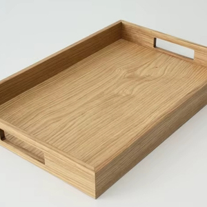 Plateau de service artisanal en bois, design luxueux pour la décoration de la salle à manger et des expériences de cadeaux uniques - Product Image 1