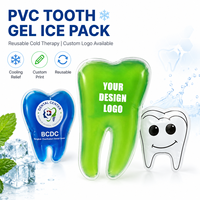 Compresa de Gel de PVC Reutilizable Personalizada para Terapia Fría y Caliente, en Forma de Dientes, para Alivio del Dolor de Molestias Dentales y Dientes del Sabueso, para Clínicas Dentales