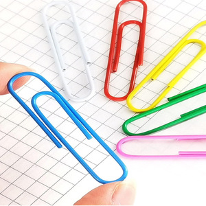 Colored Paper <b>Clips</b> 50Mm 100Pcs Boxed Office Supplies Plastic Coated Metal <b>Clips</b> For Documents And Papers - Product Image 4