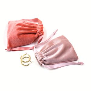 Velvet Drawstring Gift Pouch Soft <b>Jewelry</b> Bag Necklace Ring Organizer Wedding Gift Candy Gift <b>Packaging</b> - Product Image 1