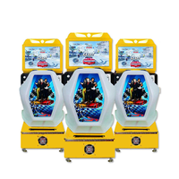 Aire de jeux pour enfants en acier inoxydable simulateur de jeu de course Machine d'écran à cristaux liquides à pièces