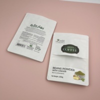 Sachet refermable en PET écologique pour poudre de grains de café vert, qualité alimentaire, emballage standard en PE pour aliments pour animaux de compagnie