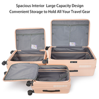 Valise rigide durable à ouverture frontale avec serrure TSA 360 °   Valises à roulettes silencieuses pour les voyages d'affaires quotidiens