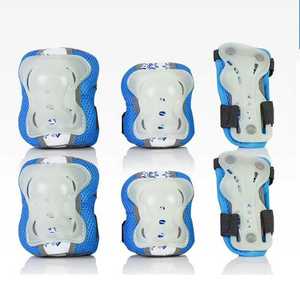 Ensemble de protection lumineux OEM pour roues de patins à roulettes, genouillères et coudières réglables pour enfants et professionnels, idéal pour le skateboard - Product Image 1