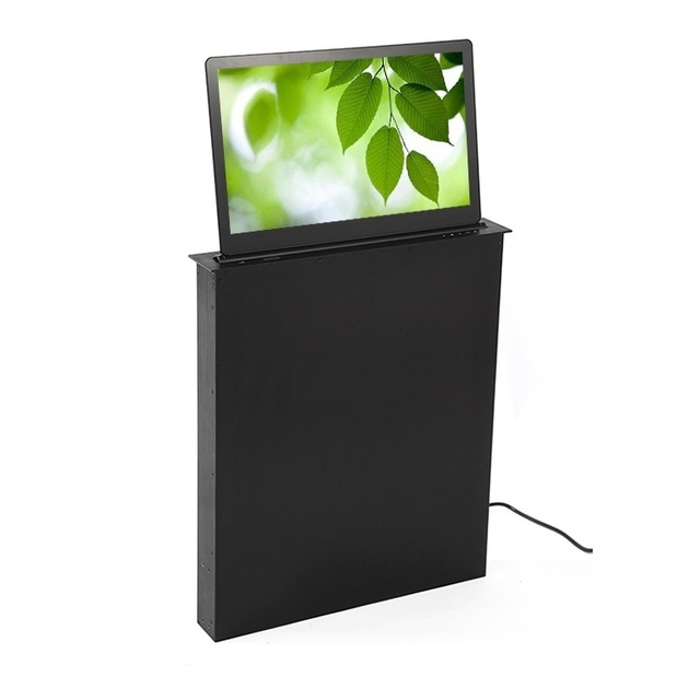Custom 15.6 18.5 21.5 Inch Smart Electric Motorized Voting Flip LCD Monitor Lift Smart Paperless Conference System Monitor Lift