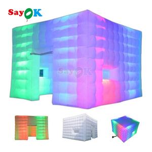 Chine Sayok personnalisé sauter Cube tentes extérieur maison fête événement mariage tente gonflable fabricants - Product Image 3