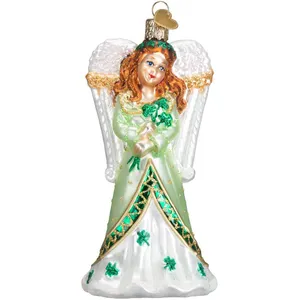 Wholesale Christmas Glass Blown angel Ornaments for Christmas Tree Irish Angel Eco-friendly