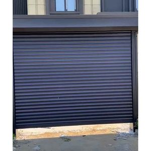 <span class=keywords><strong>Porte</strong></span> de garage <span class=keywords><strong>sectionnelle</strong></span> automatique en aluminium noir à bas <span class=keywords><strong>prix</strong></span>, avec vitrage - Product Image 2