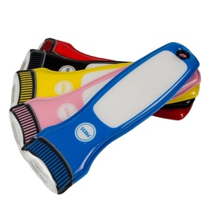 <strong>Custom</strong> Logo Magnet Keyring Light Torch <strong>Shape</strong> <strong>PVC</strong> LED <strong>Keychain</strong> Light - Product Image 1