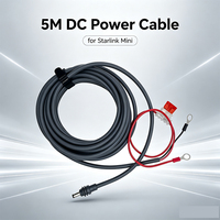 Câble d'alimentation CC Starlink Mini 18AWG avec porte-fusible 30A étanche et prise 5.2x2.1mm pour voiture, camping-car, bateau, solaire